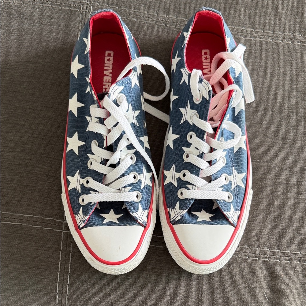 Converse Blue and White Star Sneakers